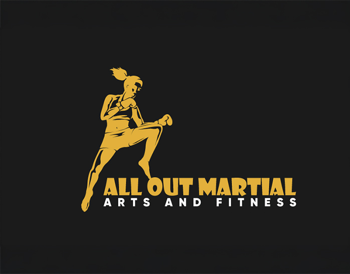 All Out Martial | Arts and Fitness Club Logo Design
